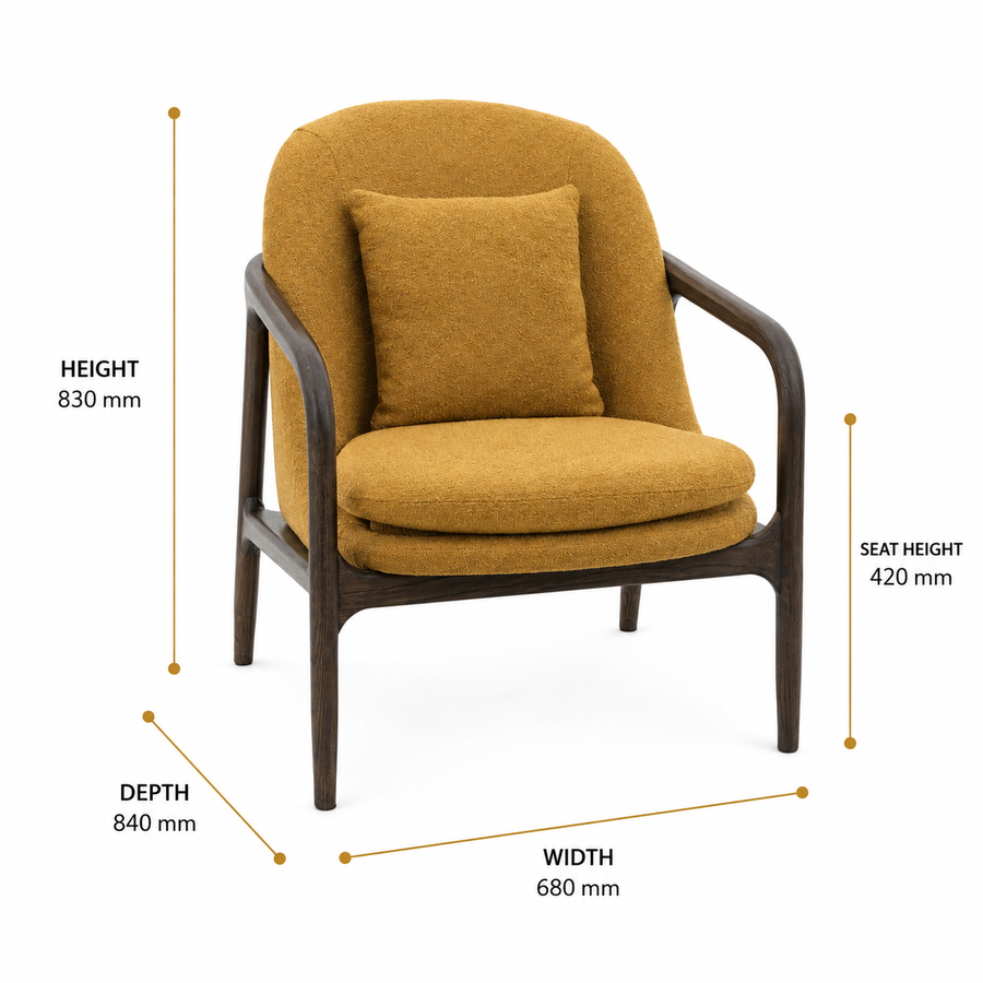 Alegra Armchair dimensions