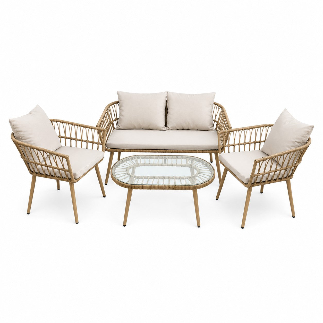 Bamboo Bohemian Furniture Set