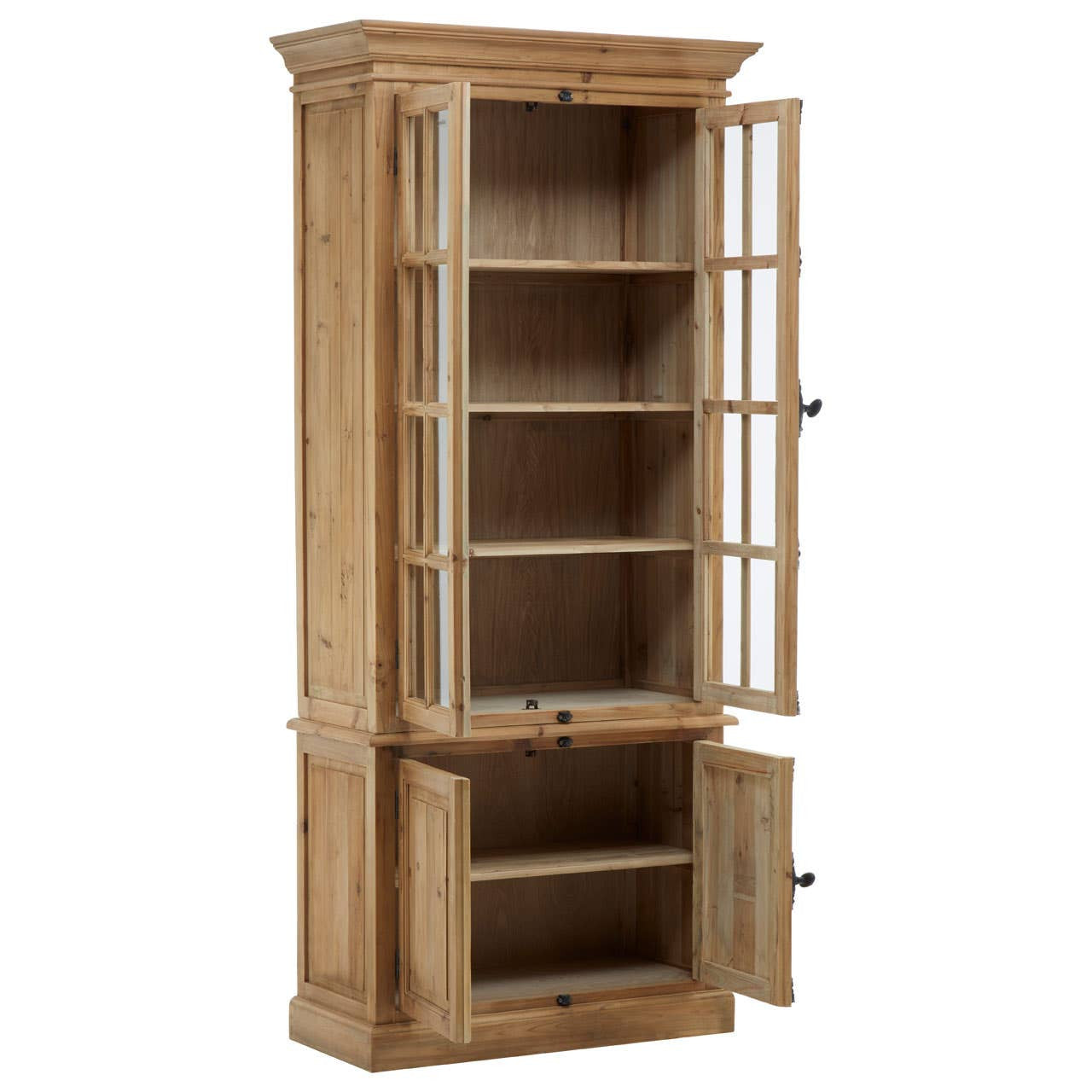 Banten Pine Wood Tall Cabinet