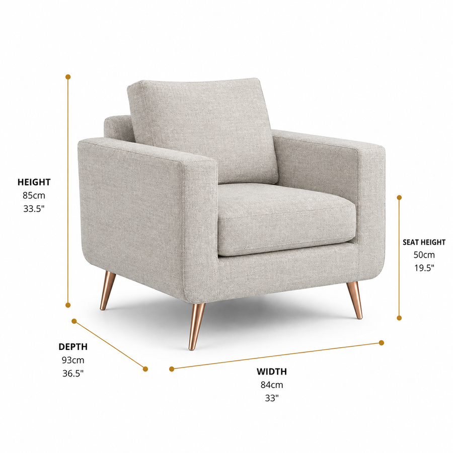 Barbados Armchair dimensions