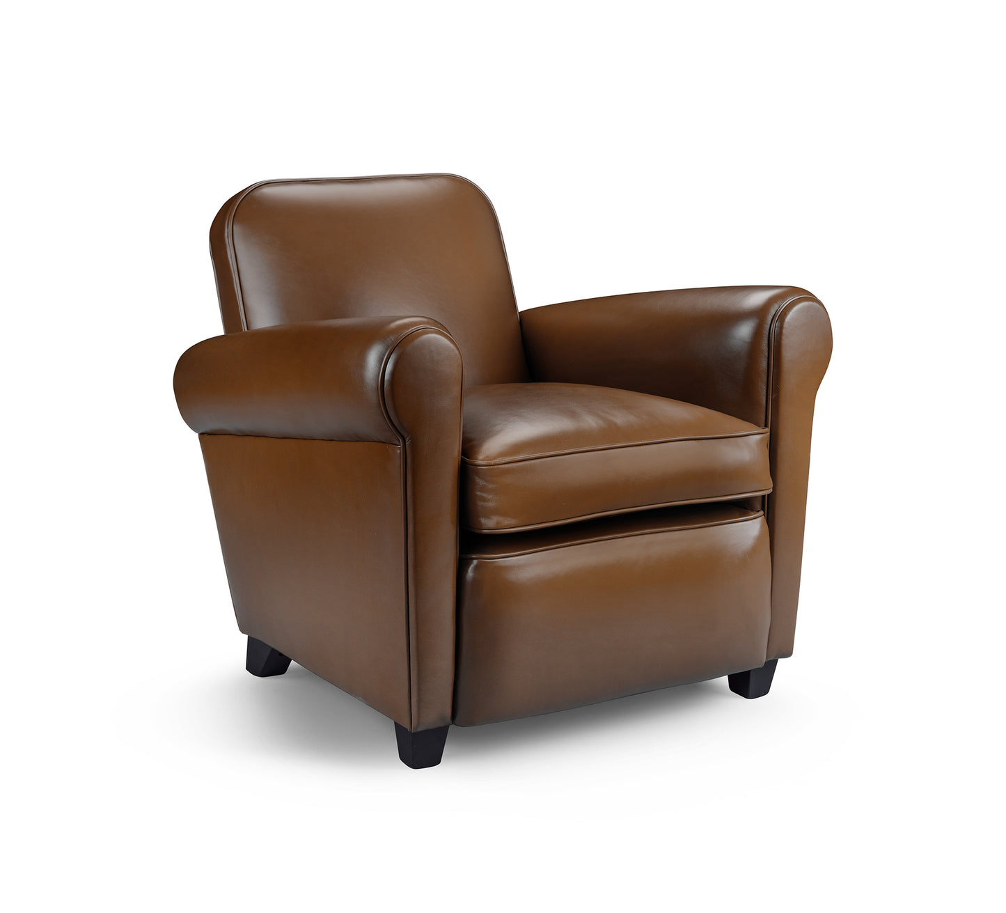 Barrington Brown Leather Club Armchair