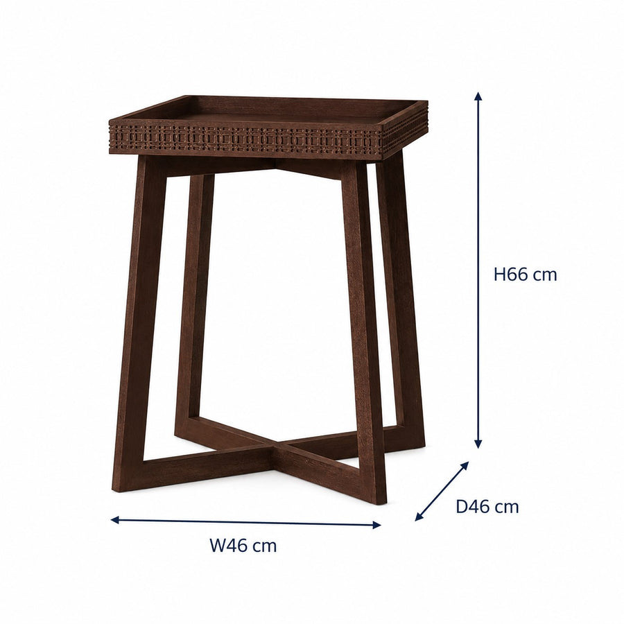 Boho Retreat Bedside Table dimensions