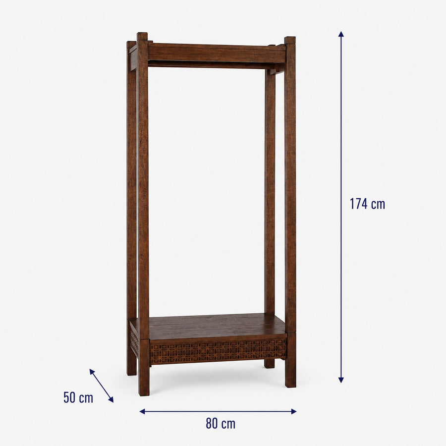 Boho Retreat Open Wardrobe dimensions