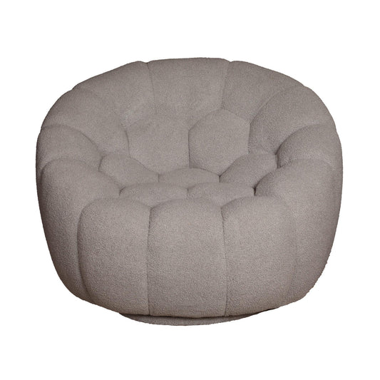 Aero Bubble - Swivel Chair in Grey Chenille