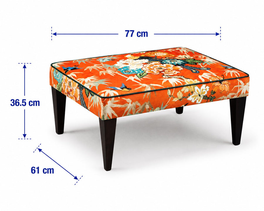 Charlotte Contemporary Footstool dimensions