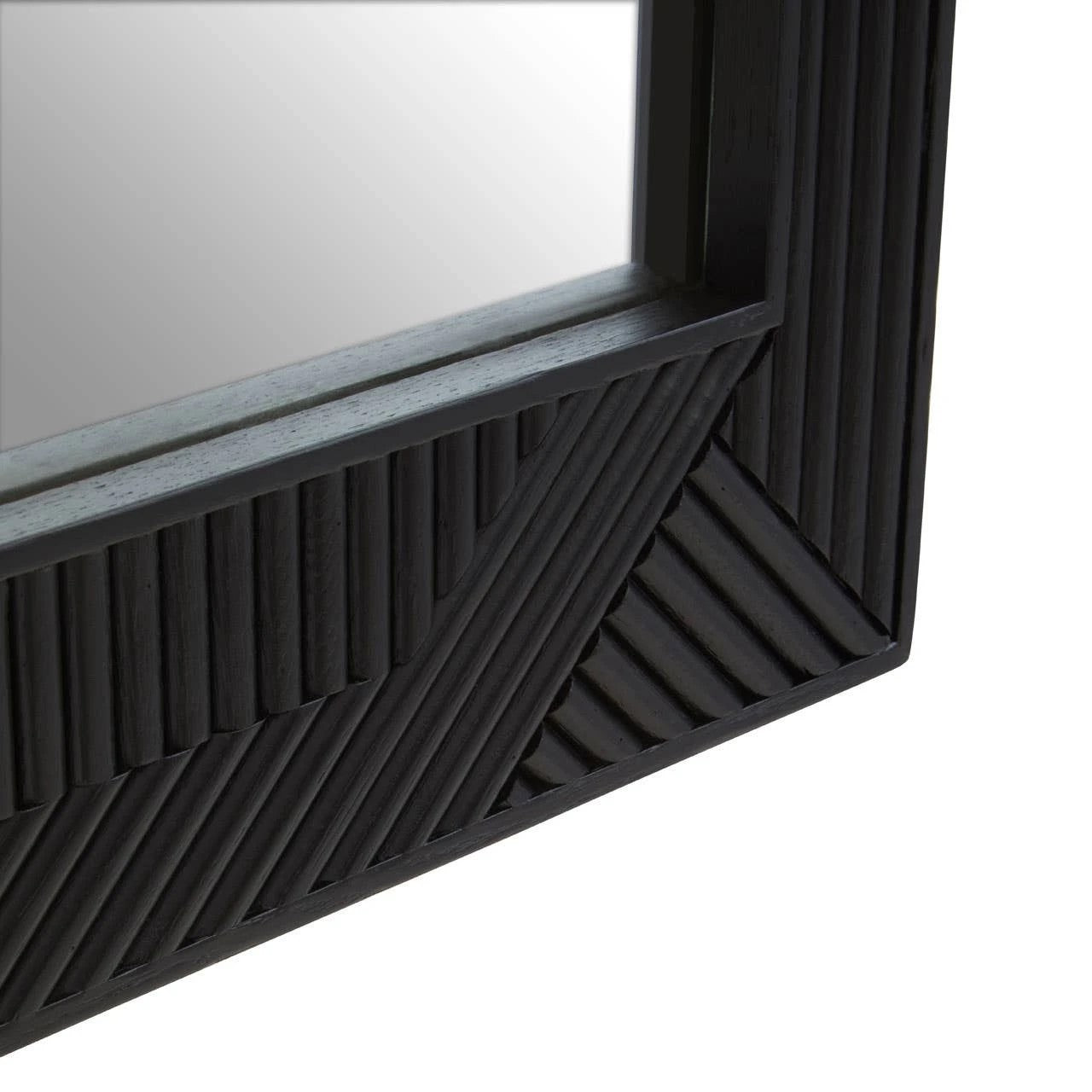 Jakara Black Finish Wall Mirror