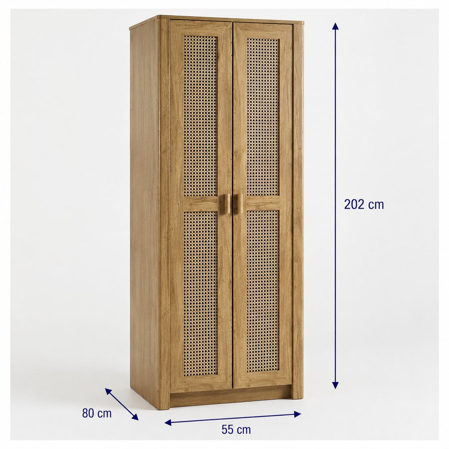 Sydney 2 Door Wardrobe dimensions