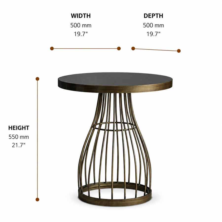 Velora Round Table dimensions
