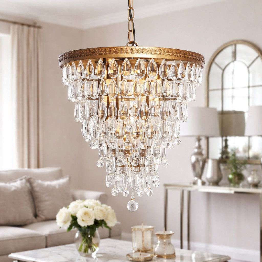 Gold & Crystal Chandeliers