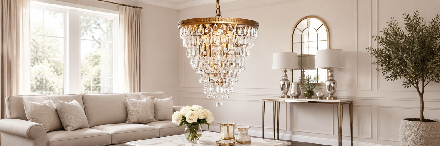 Gold & Crystal Chandeliers