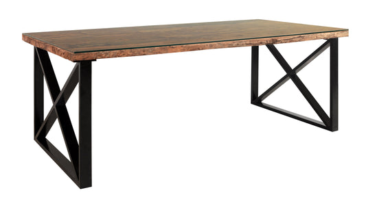 Phoenix Large Dining Table With Glass