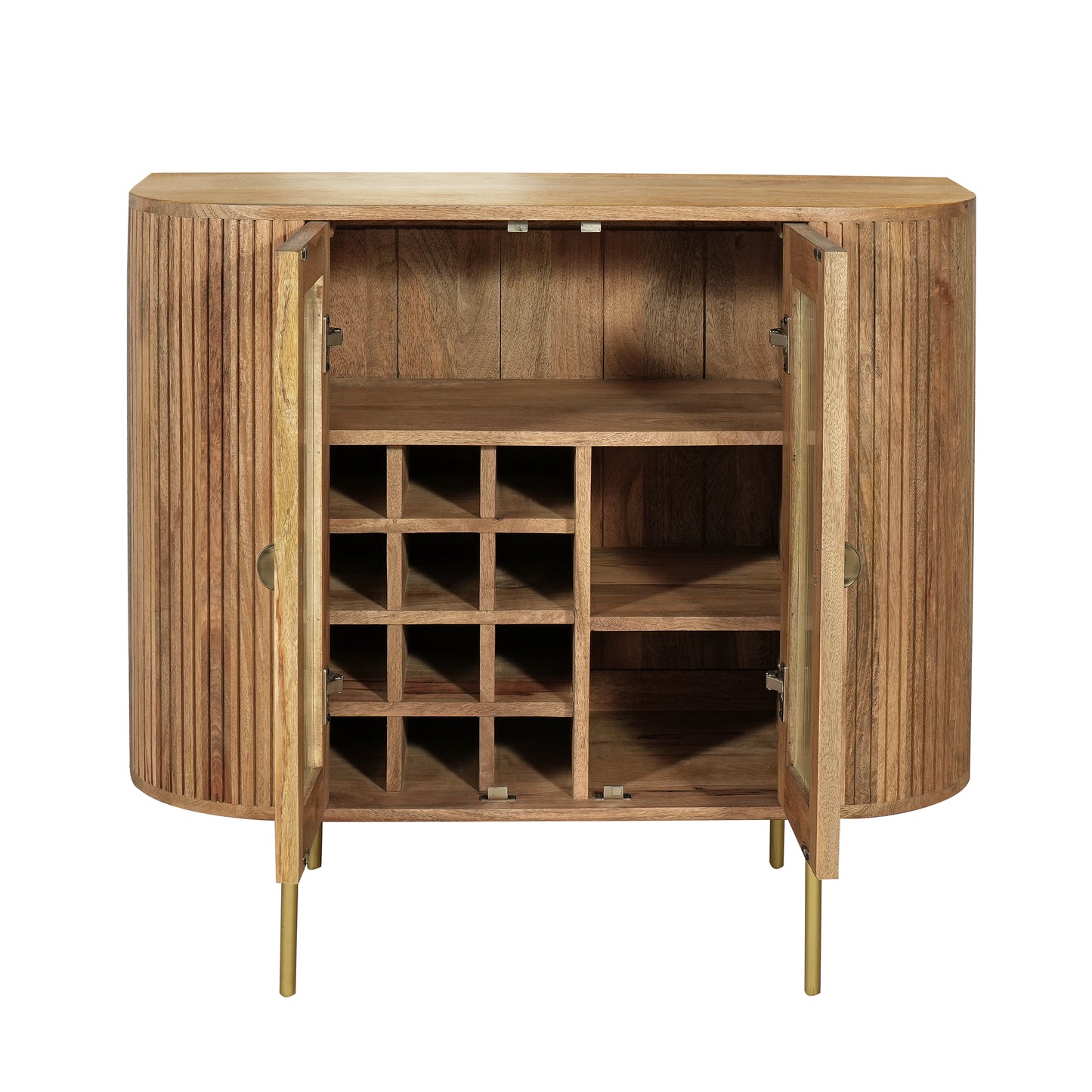 Orbit 2 Door Glass Drinks Cabinet