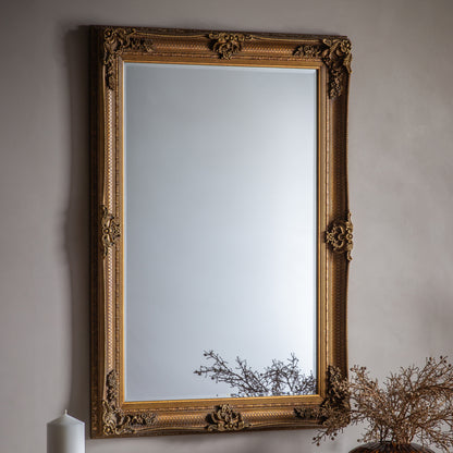 Abbey French Style Gold Wall Mirror