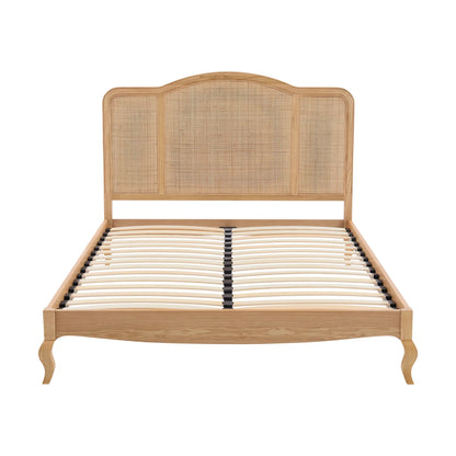 Amélie Rattan Bed Natural