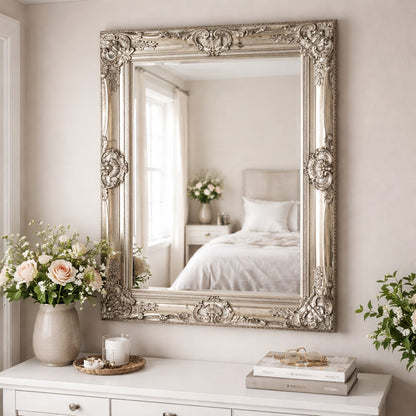 Antique Silver Regal Mirror