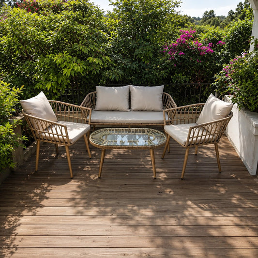 Bamboo Bohemian Furniture Set