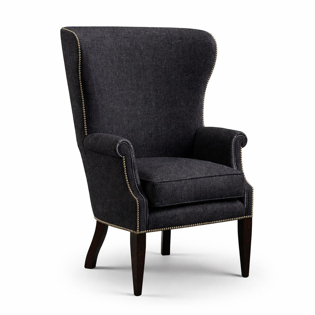 Barrel High Curved Back Wing Chair
