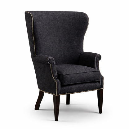 Barrel High Curved Back Wing Chair