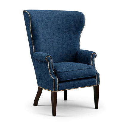 Barrel High Curved Back Wing Chair