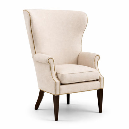 Barrel High Curved Back Wing Chair