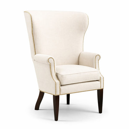 Barrel High Curved Back Wing Chair
