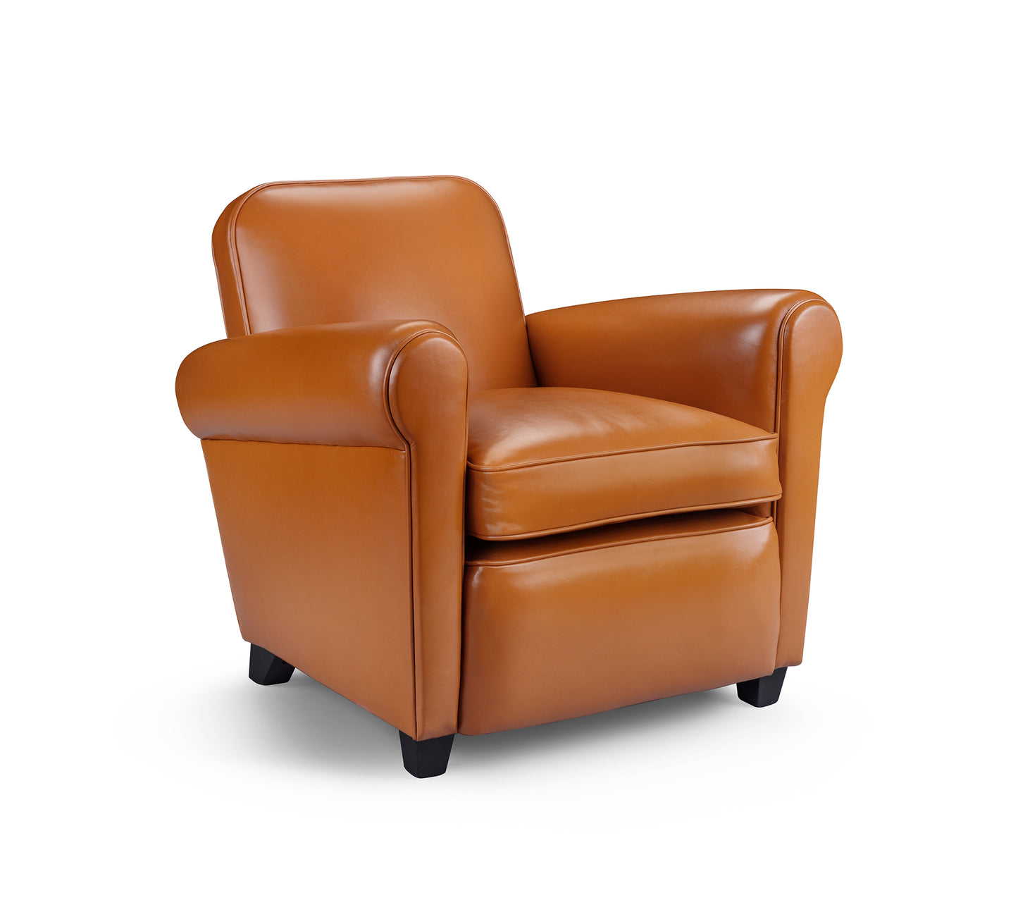 Barrington Brown Leather Club Armchair