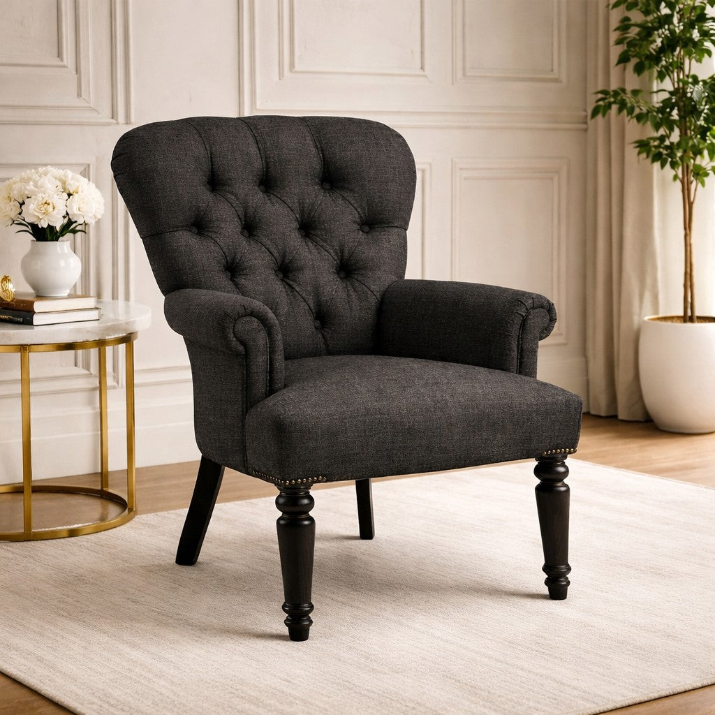 Button Spoon Back Chair