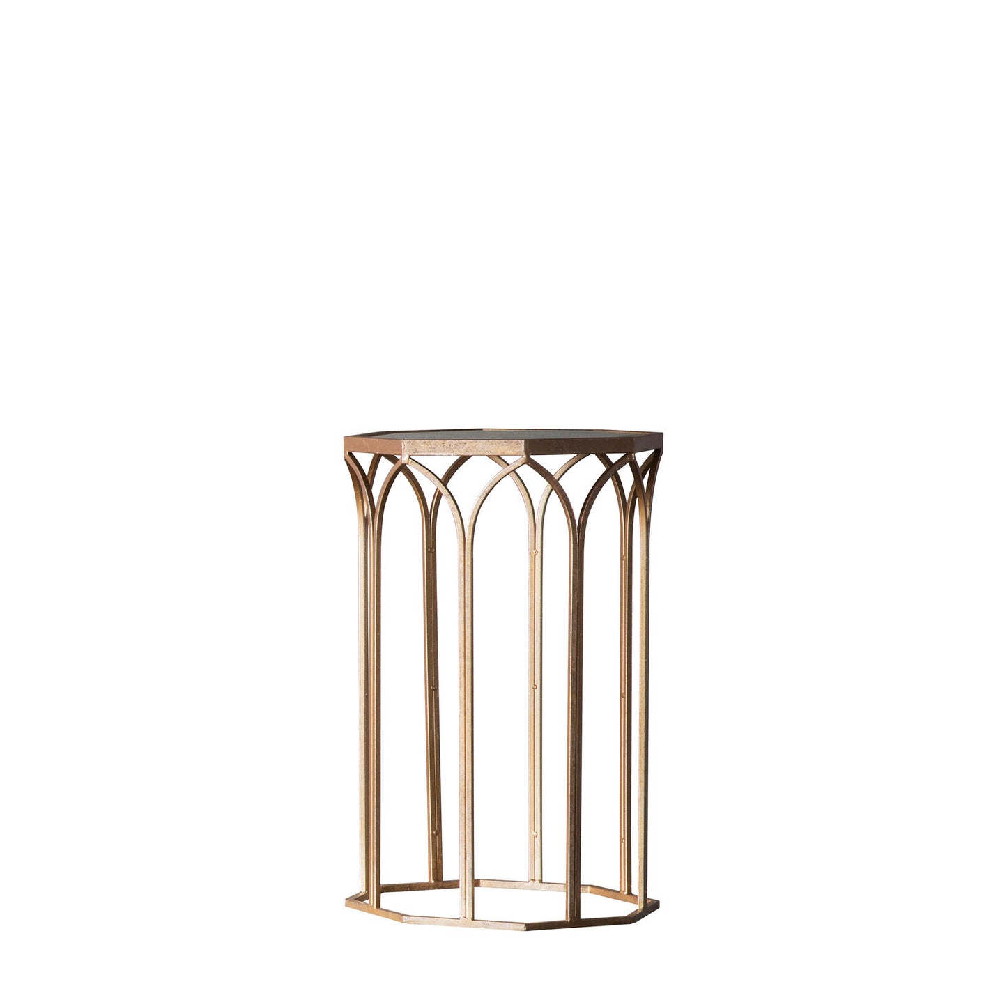 Canterbury Antique Gold Side Table