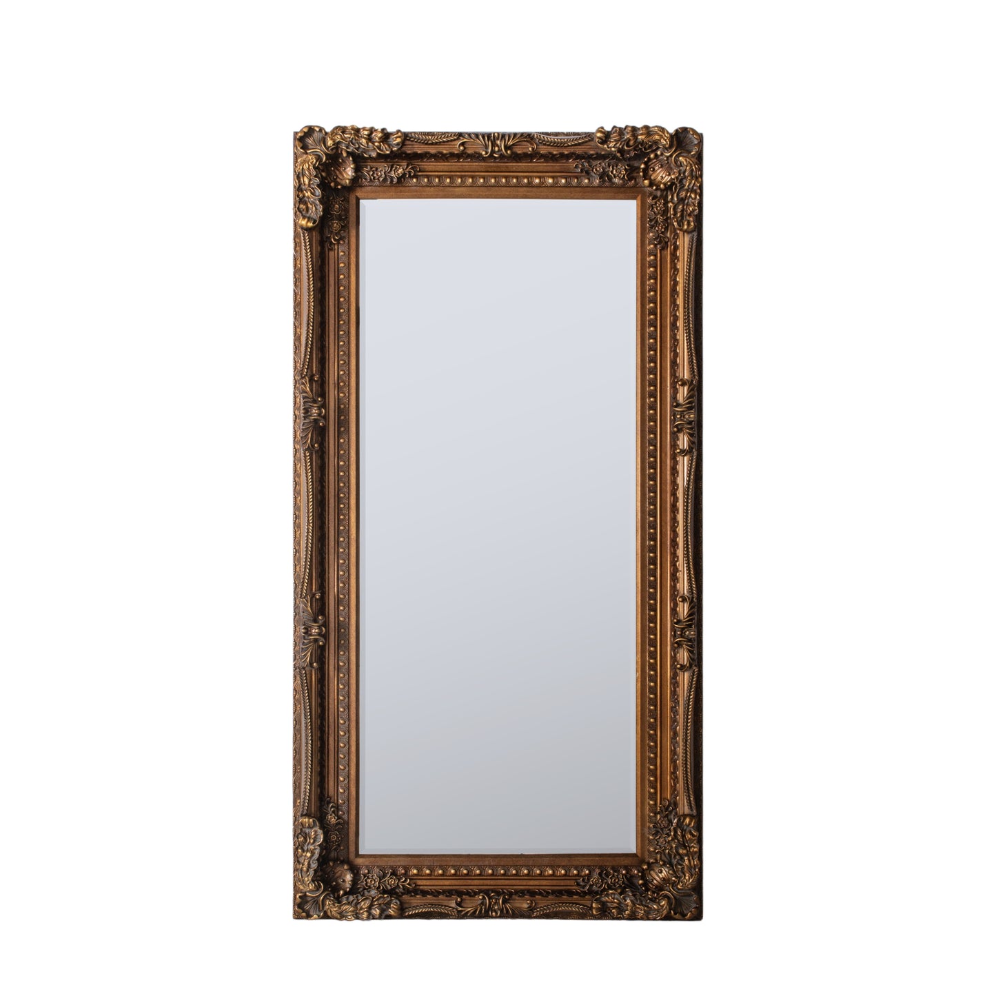 Carved Louis Leaner Mirror Gold