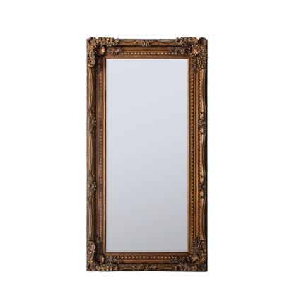Carved Louis Leaner Mirror Gold