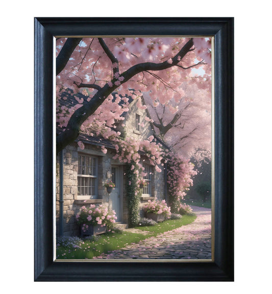 Charming cherry-blossom country cottage