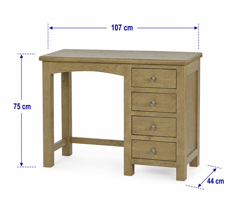 Cotswold Smokey Oak Dressing Table dimensions