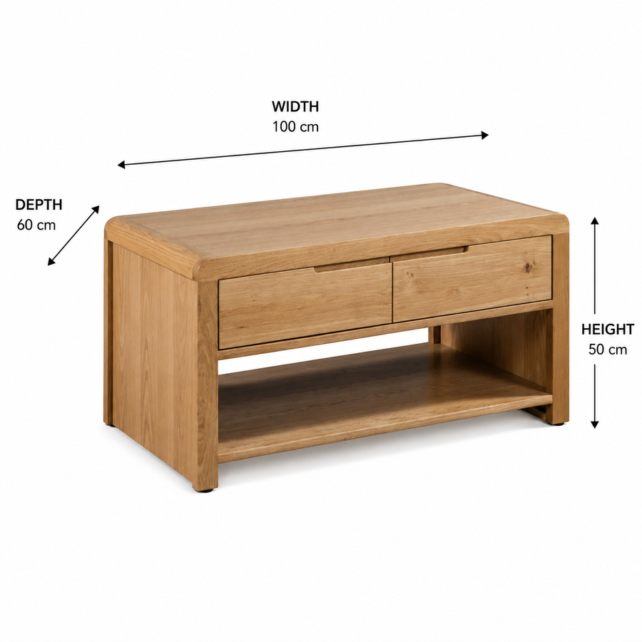 Curve Coffee Table dimensions
