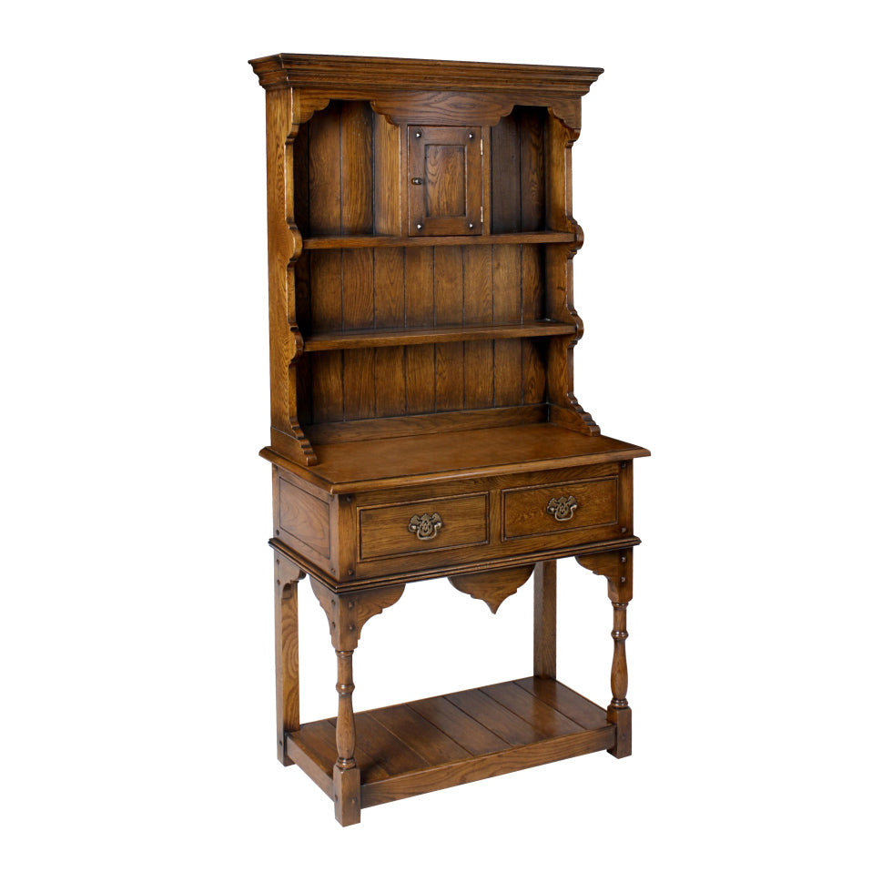 Dark Oak French Traditional Small Chubyhole Dresser