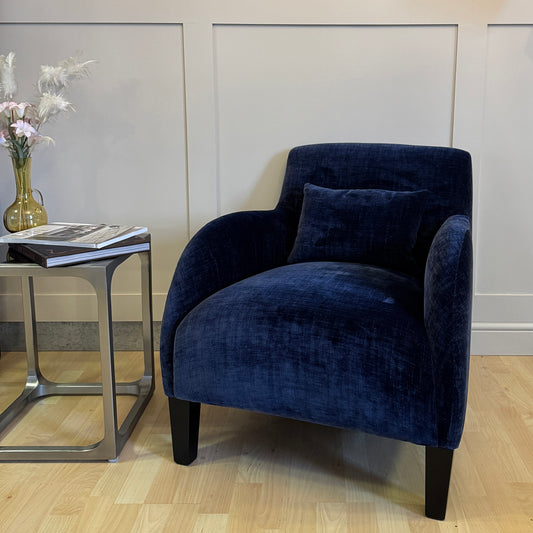 Delta Upholstered Armchair - Blue