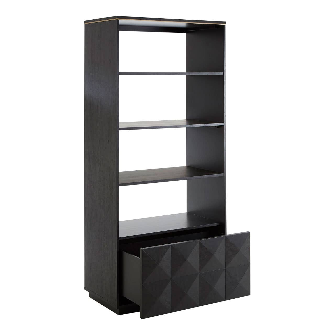 Diamond Oak Veneer Shelf Unit