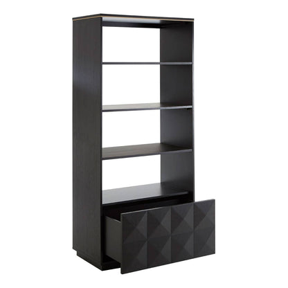 Diamond Oak Veneer Shelf Unit