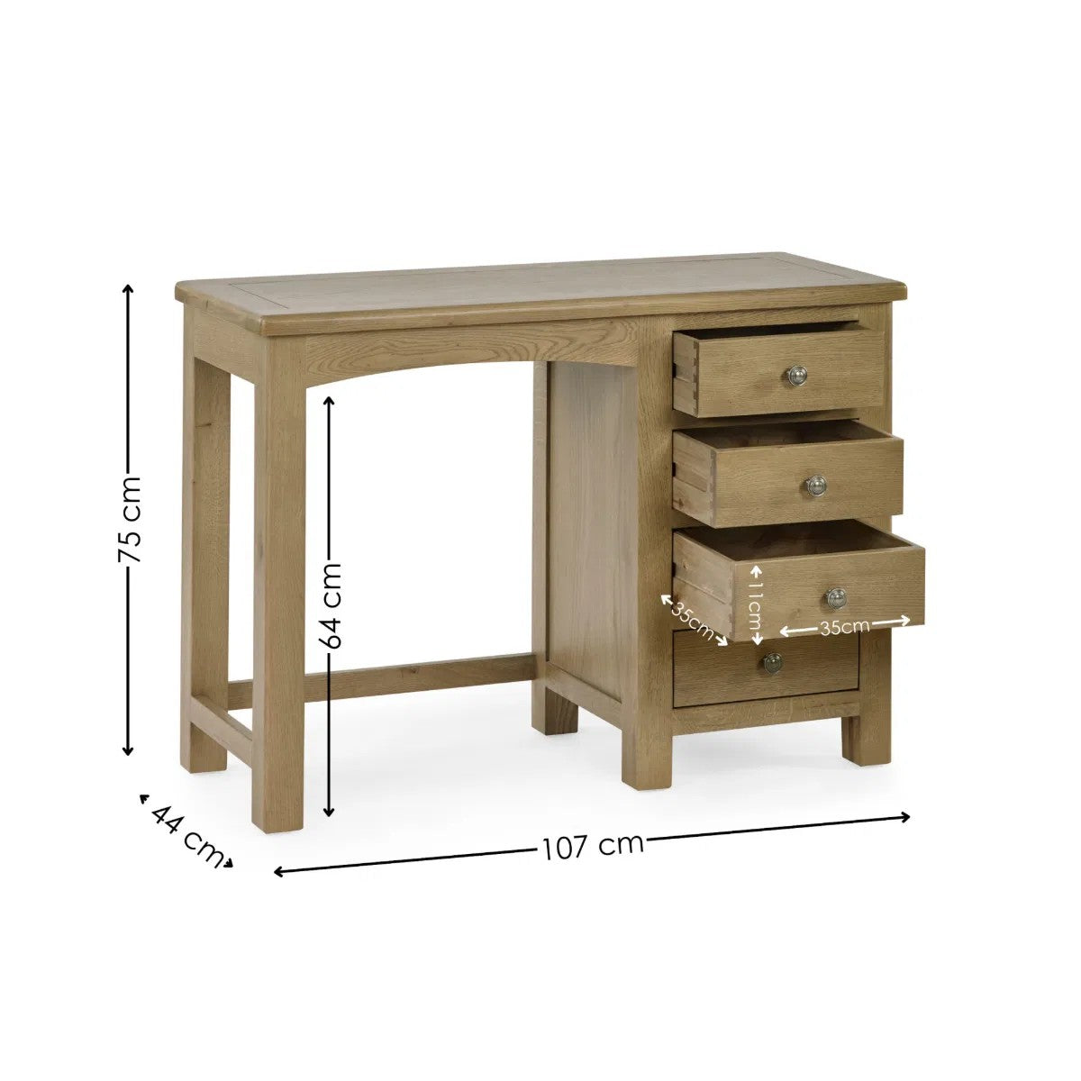 Cotswold Smokey Oak Dressing Table