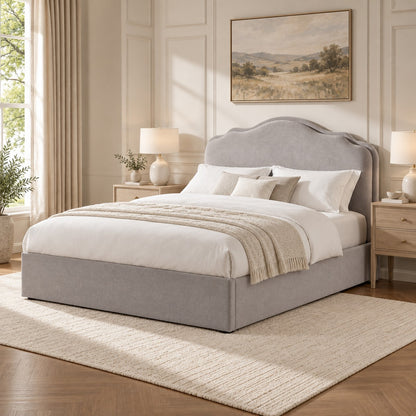 Élodie Ottoman Storage Bed Light Grey