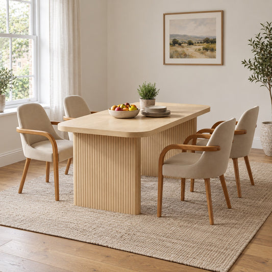 Elora Fluted Dining Set