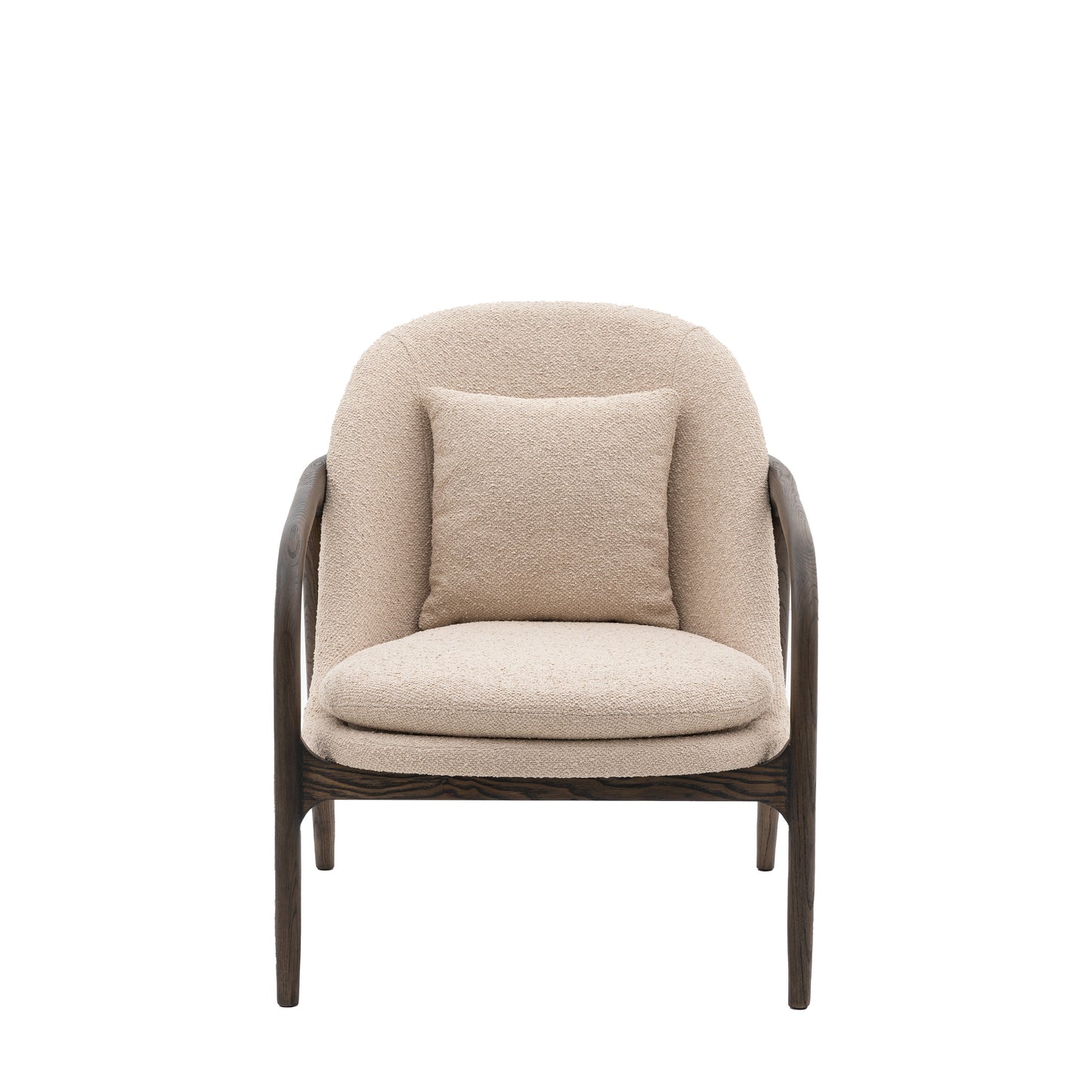 Cream Upholstered Armchair