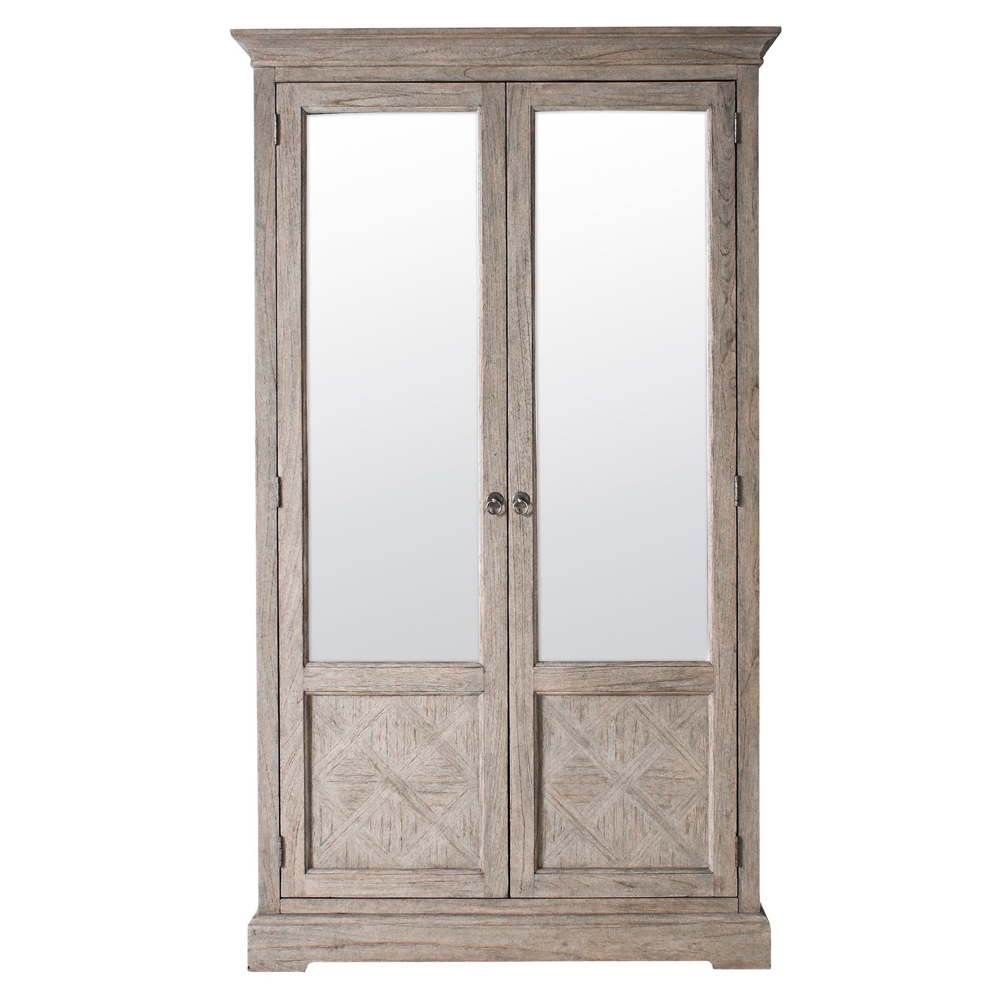 Mustique Weathered Double Mirrored Wardrobe