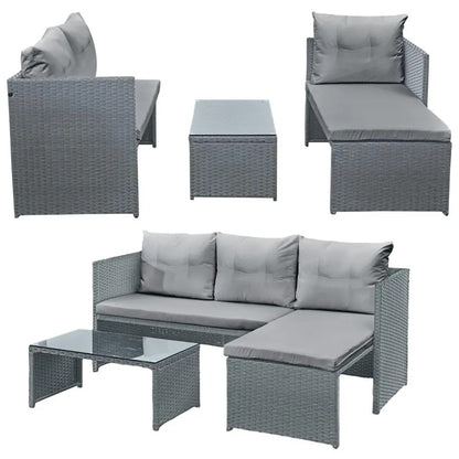 Florence 3 Seater Garden Set - Grey