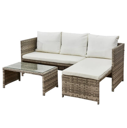 Florence 3 Seater Garden Set Cream