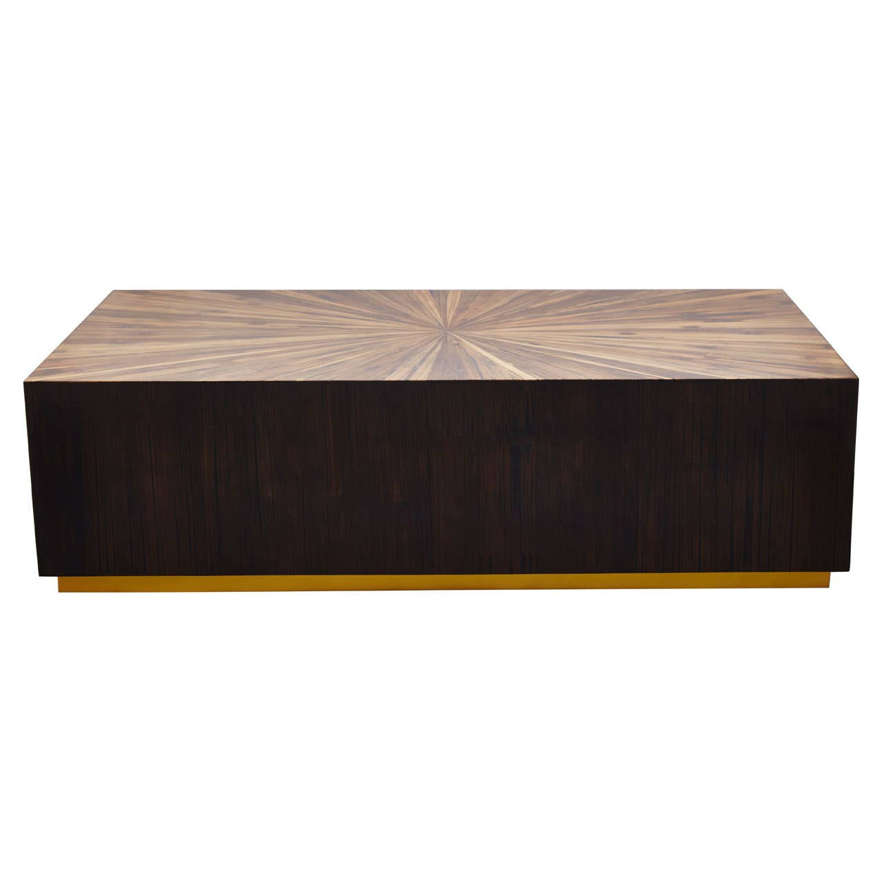 Gabelle Rectangle Ebony Bamboo Coffee Table