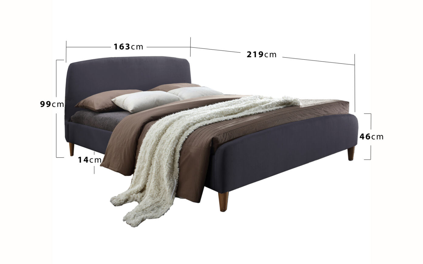 Geneva Upholetered Contemporary Bed