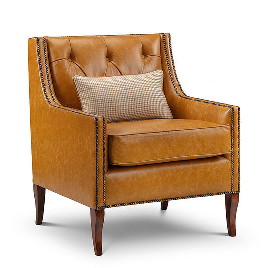 George Style Button Back Armchair