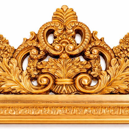 Gold Baroque Floral Mirror