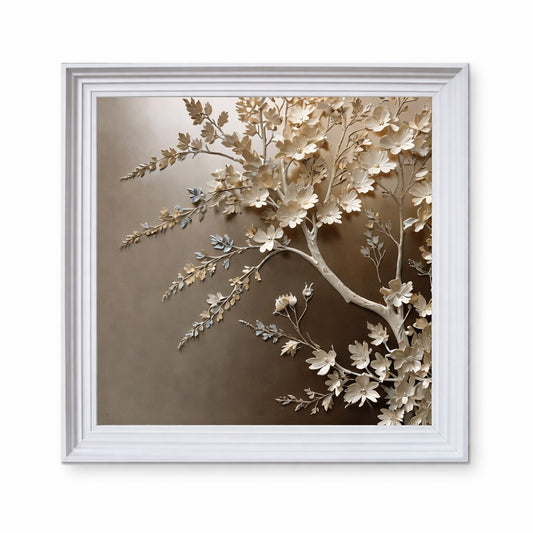Intricate blossoms glow with serene elegance.