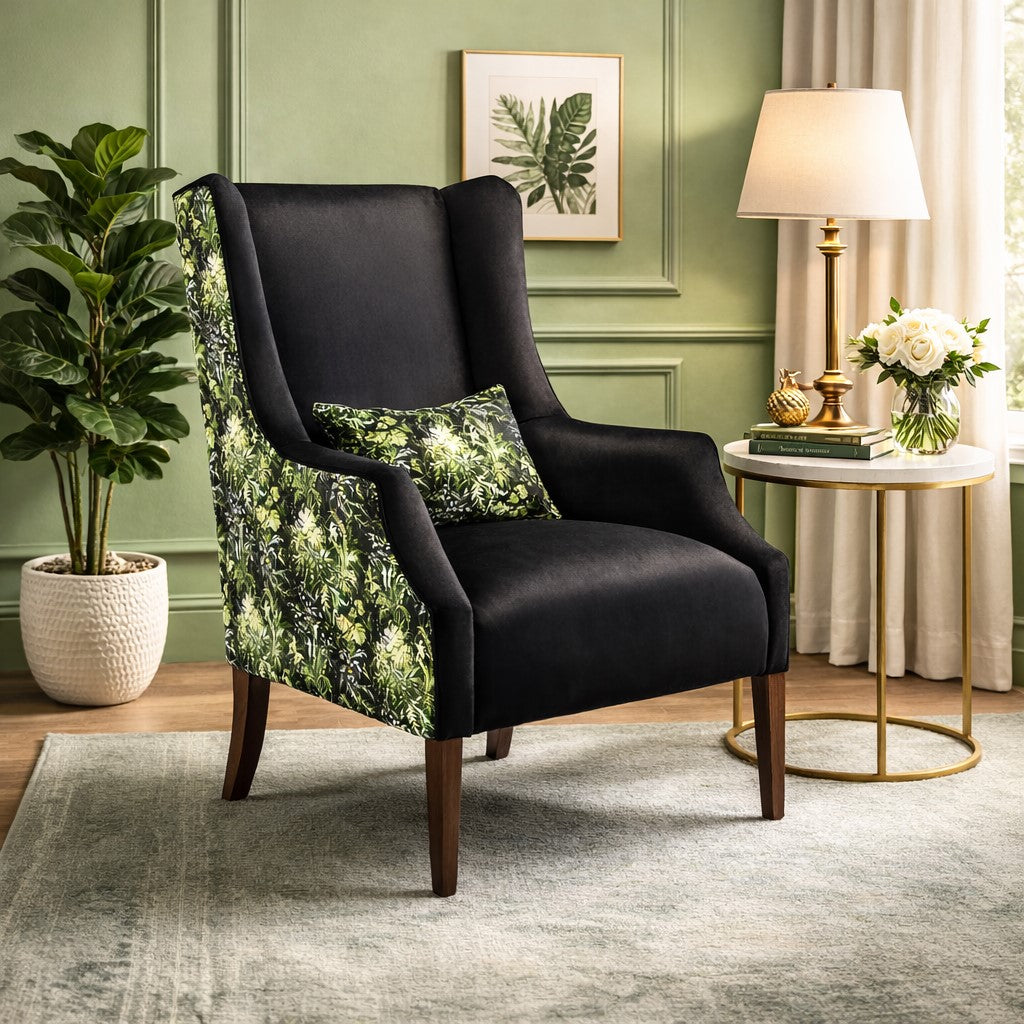 Kensington Upholstered Wingback Armchair
